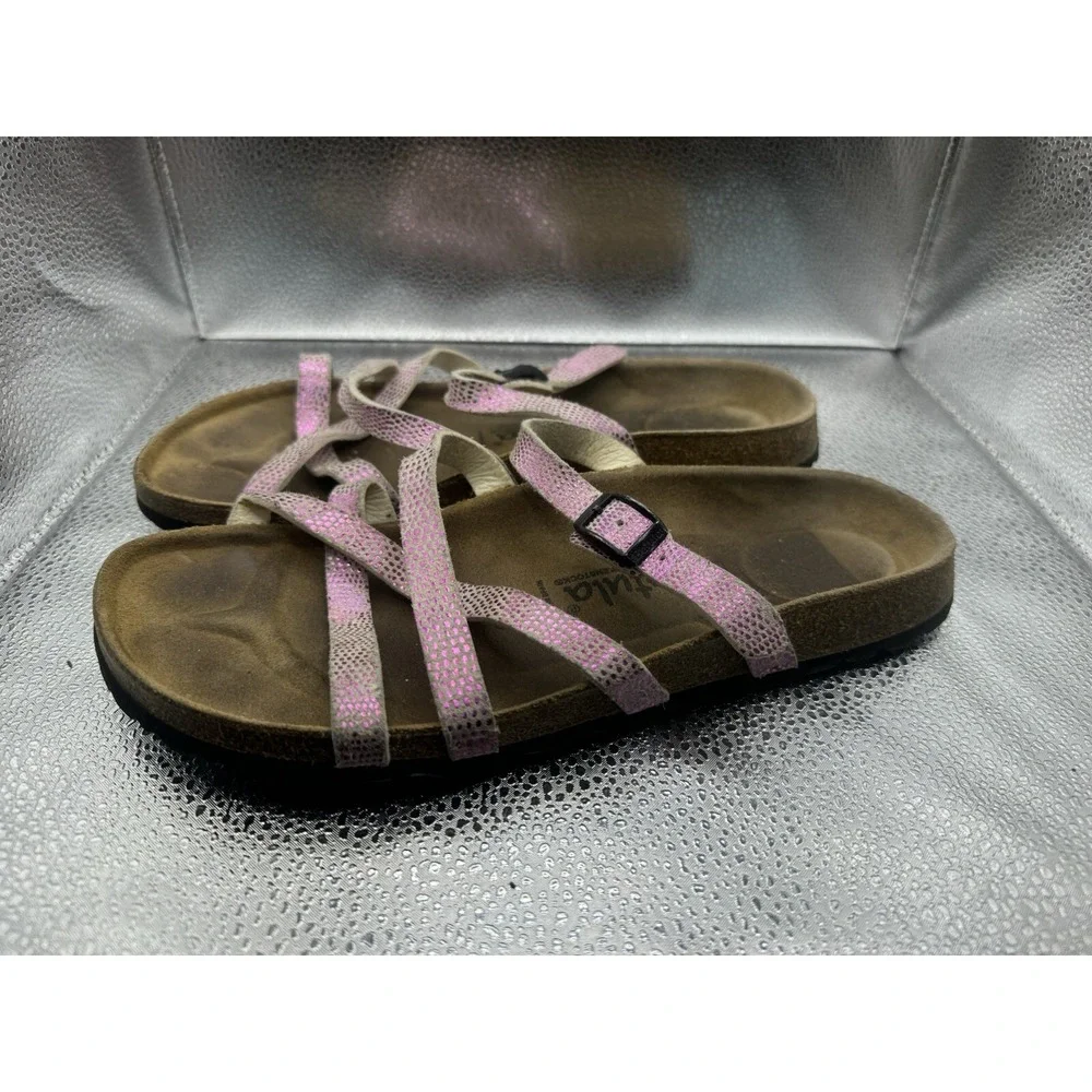 Betula By Birkenstock In Pink‎ Sports Straps Leather Size 39 (8).  GUC!